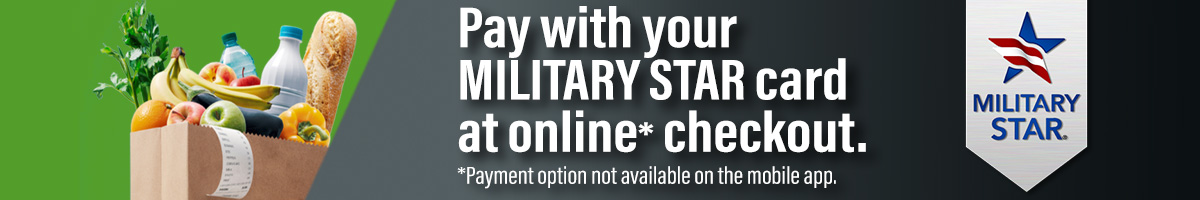 Pay with your Military Star card at online
