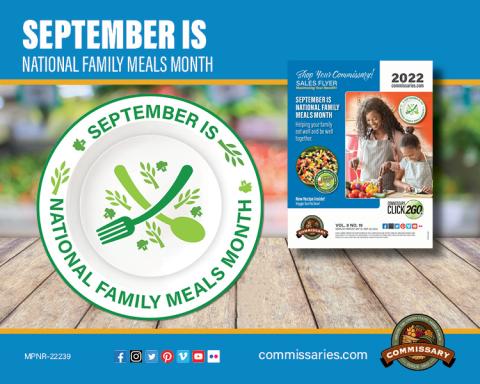 National Family Meal Month graphic