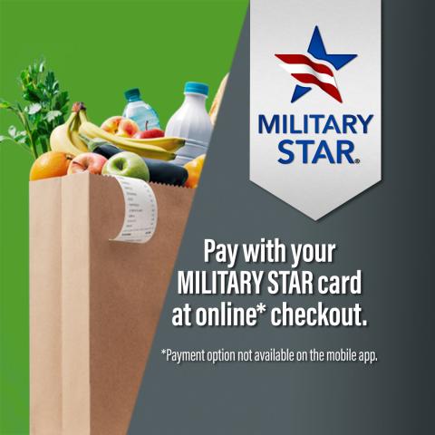 CLICK2GO and MILITARY STAR card graphic