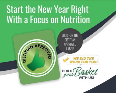DeCA Focus on nutrition graphic