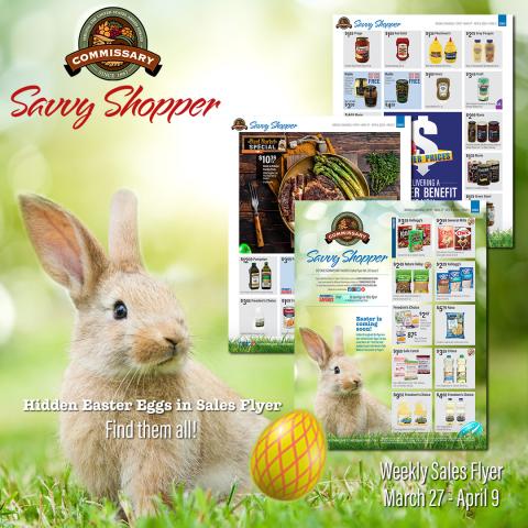 Easter sales flyer graphic
