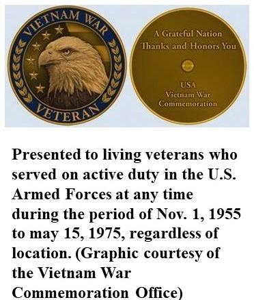 Vietnam War Veterans Day lapel pins